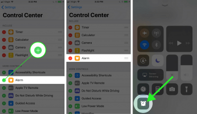 how do i add things to my iphone control center