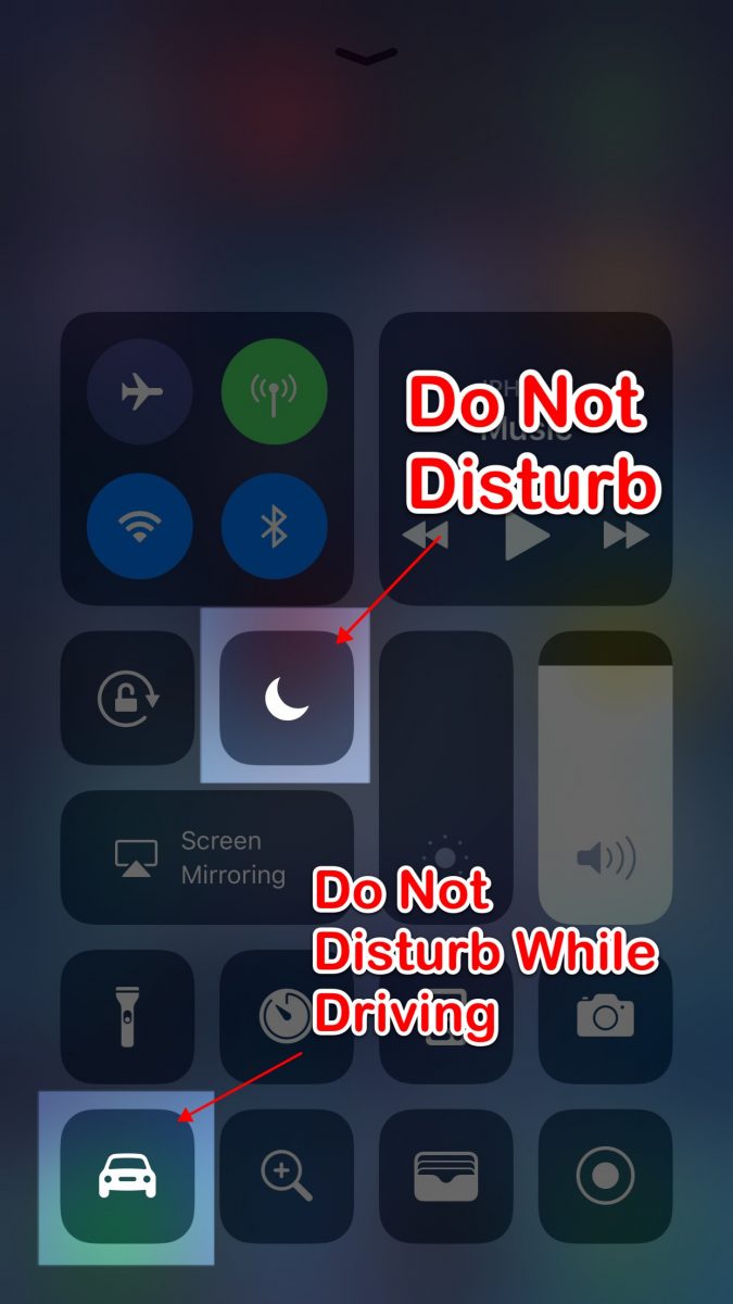 turn off do not disturb iphone text messages