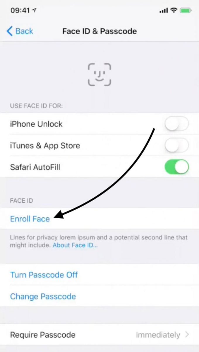 how to set up iphone 14 pro face id