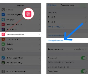 iphone enter old passcode reset encrypted data