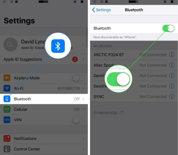 connect fitbit to iphone bluetooth