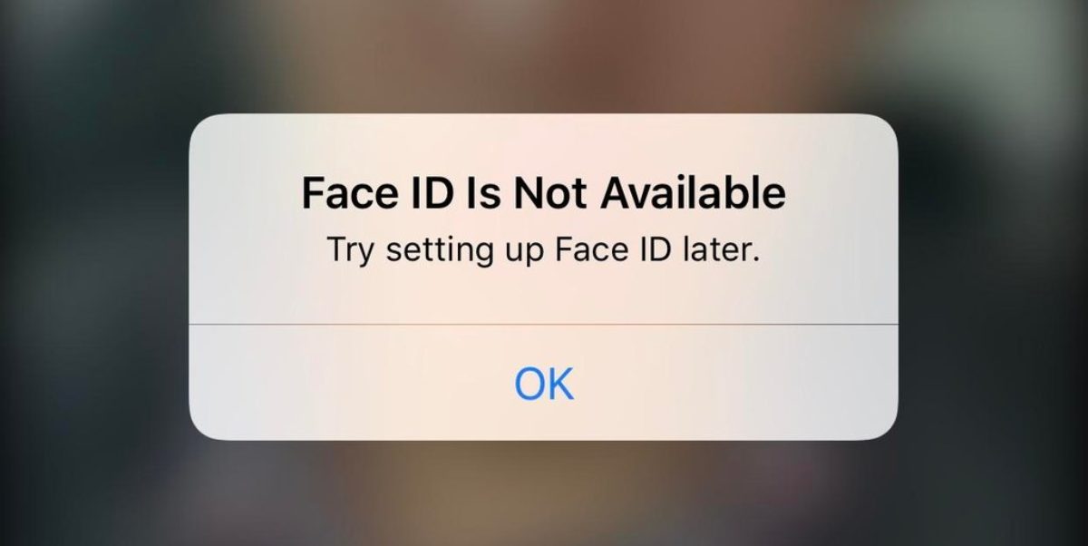 face id iphone x not available