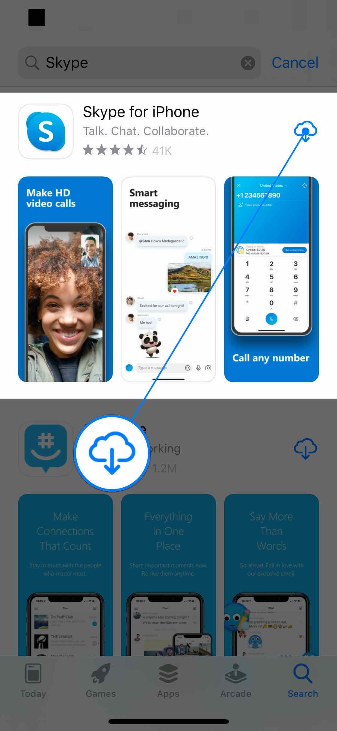 skype for iphone shuts down when it calls me