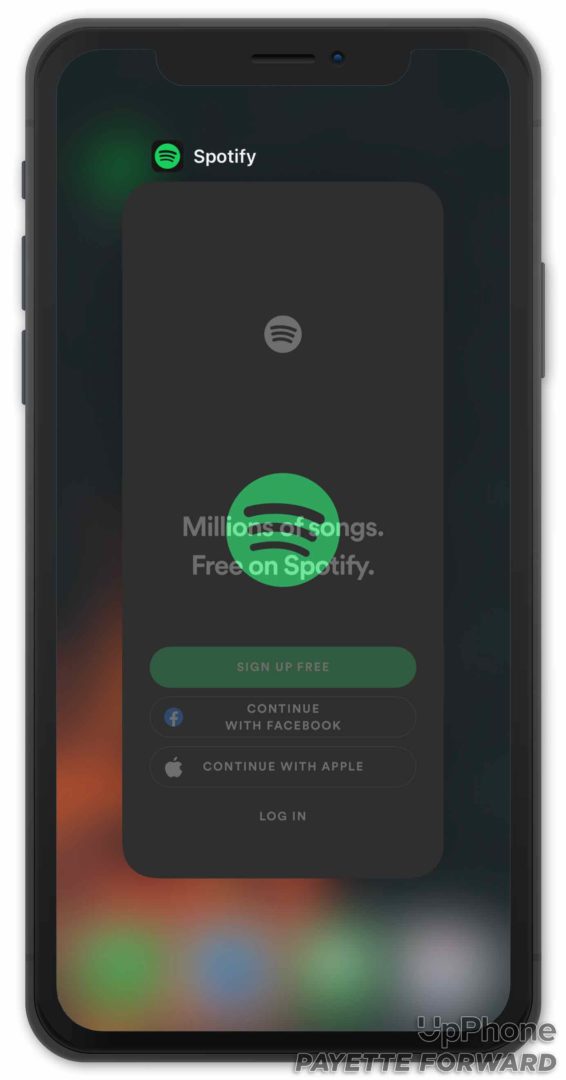 spotify not working on iphone
